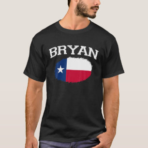 BRYAN TX TEXAS Flag Vintage USA Sports Men Women T-Shirt