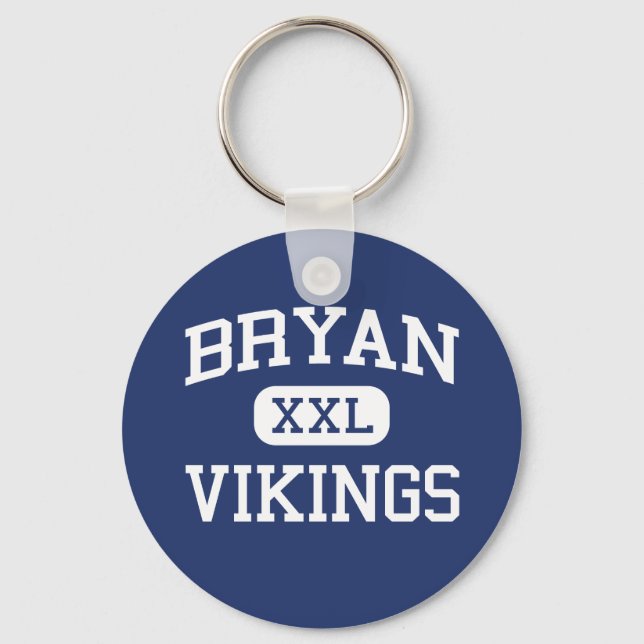 Bryan - Vikings - Bryan High School - Bryan Texas Key Ring (Front)