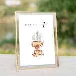 Bryant Park Fountain New York Wedding Table Number<br><div class="desc">Chic wedding table number seating cards featuring a watercolor painting of New York City's Bryant Park Fountain. The pairing of the painterly watercolor and the chic typography makes for a beautifully fun combo.</div>
