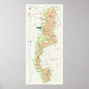 Bryce Canyon map poster