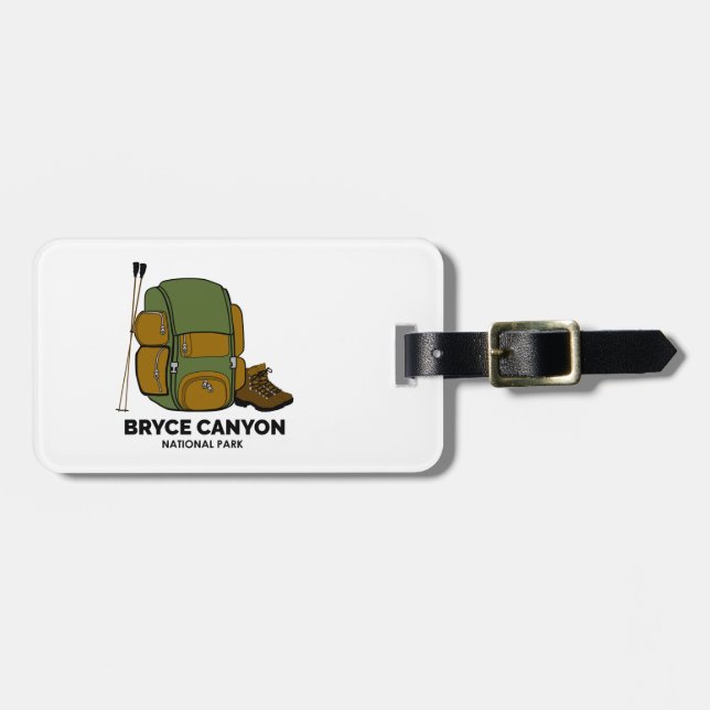 Bryce Canyon National Park Backpack Luggage Tag (Front Horizontal)