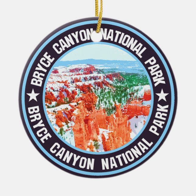 Bryce Canyon National Park                         Ceramic Tree Decoration (Front)