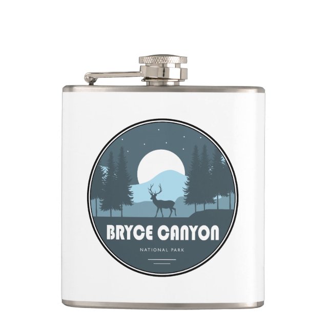 Bryce Canyon National Park Deer Hip Flask (Front)