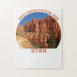 Bryce Canyon National Park hoodoos utah vintage Jigsaw Puzzle<br><div class="desc">Bryce Canyon National Park hoodoos utah vintage retro This t-shirt perfect gift for outdoor camper hiking hunting fishing summer trip in Bryce Canyon National Park utah, Great souvenir idea for friend & family Big Bend National Park vacation.This clothing apparel Christmas or Birthday gift for people who love adventure, hiking and...</div>