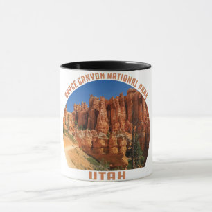 Bryce Canyon National Park hoodoos utah vintage Mug