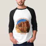 Bryce Canyon National Park hoodoos utah vintage T-Shirt<br><div class="desc">Bryce Canyon National Park hoodoos utah vintage retro This t-shirt perfect gift for outdoor camper hiking hunting fishing summer trip in Bryce Canyon National Park utah, Great souvenir idea for friend & family Big Bend National Park vacation.This clothing apparel Christmas or Birthday gift for people who love adventure, hiking and...</div>