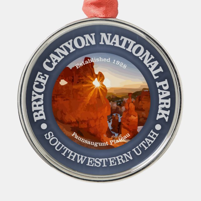 Bryce Canyon National Park Metal Tree Decoration (Front)