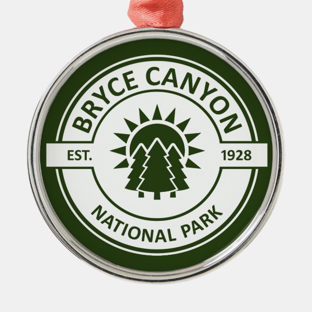 Bryce Canyon National Park Metal Tree Decoration (Front)