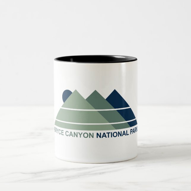 Bryce Canyon National Park Mountain Sun Two-Tone Coffee Mug (Center)
