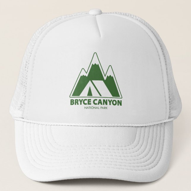 Bryce Canyon National Park Mountains Camping Trucker Hat (Front)