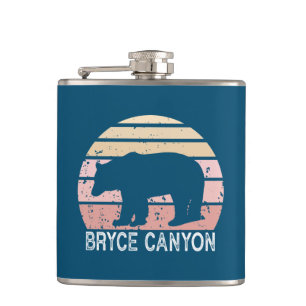 Bryce Canyon National Park Retro Bear Hip Flask