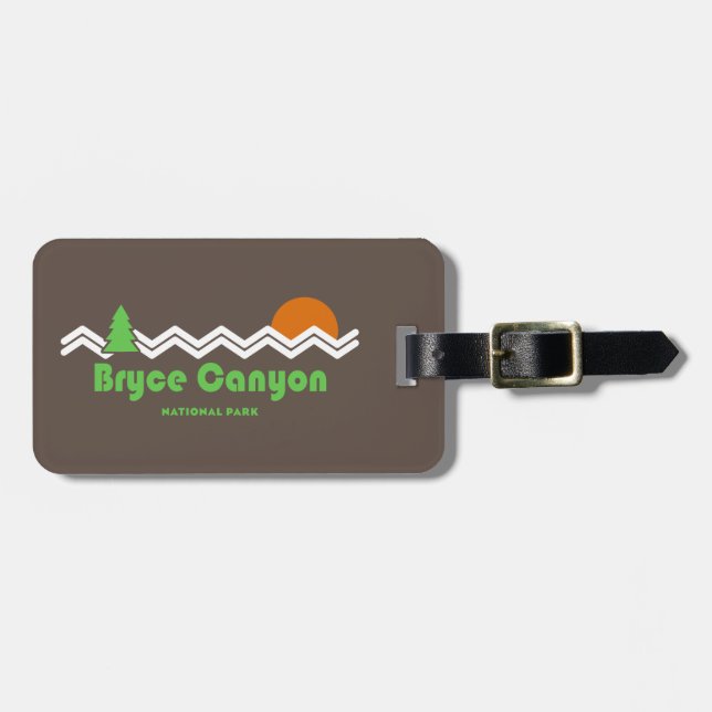 Bryce Canyon National Park Retro Luggage Tag (Front Horizontal)