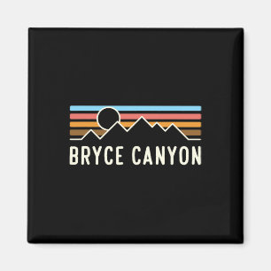 Bryce Canyon National Park Retro Mountain Camping  Magnet