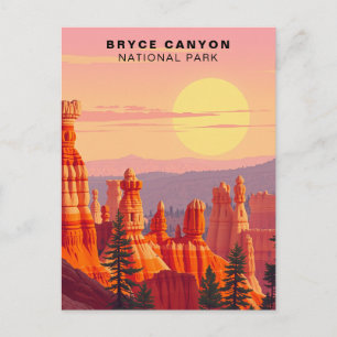 Bryce Canyon National Park Sunset USA Postcard