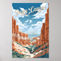 Bryce Canyon National Park Trail Illustration