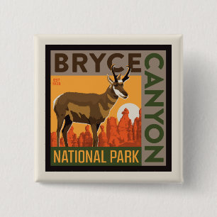 Bryce Canyon National Park   Utah 15 Cm Square Badge