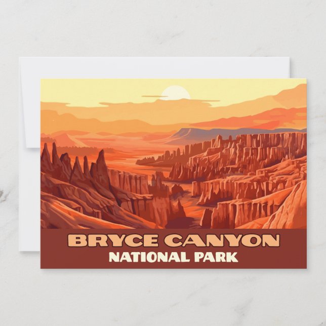 Bryce Canyon National Park Utah Mountains Invitation (Front)