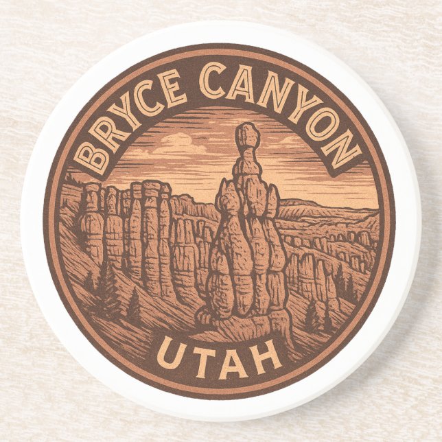 Bryce Canyon National Park Utah Sandstone Coaster (Front)