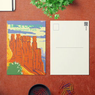  Bryce Canyon National Park Utah Vintage Postcard