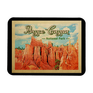 Bryce Canyon National Park Vintage Travel Magnet