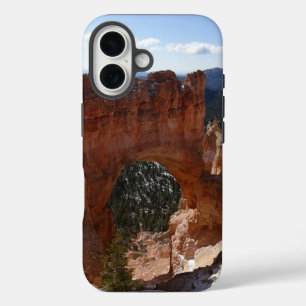 Bryce Canyon Natural Bridge Snowy Landscape Photo iPhone 16 Case