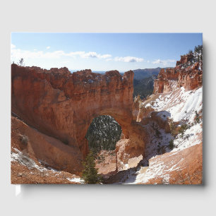 Bryce Canyon Natural Bridge Snowy Landscape Photo Guest Book