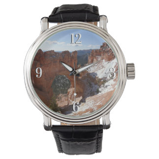 Bryce Canyon Natural Bridge Snowy Landscape Photo Watch
