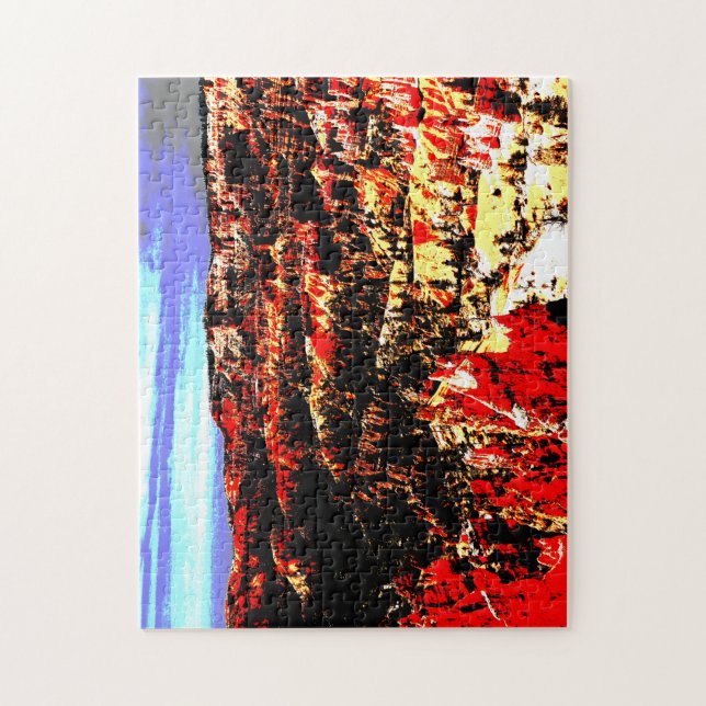 Bryce Canyon Posterisation Amphitheatre Jigsaw Puzzle (Vertical)