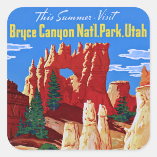 Bryce Canyon Square Sticker