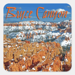 Bryce canyon square sticker