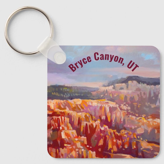 Bryce Canyon, UT - Inspiration Point Key Ring (Front)