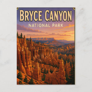 Bryce Canyon Utah Hoodoos Travel Gift Postcard