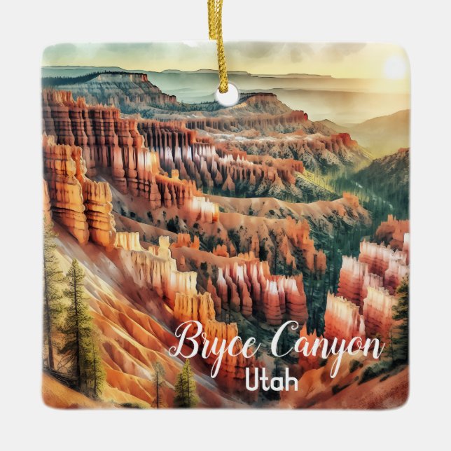 Bryce Canyon, Utah National Park Ceramic Ornament (Front)