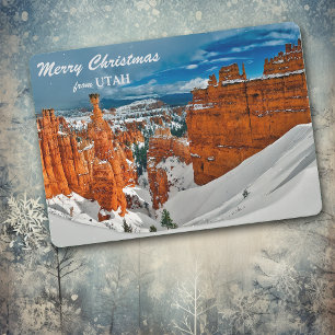 Bryce Canyon Utah Photo Template Christmas Card