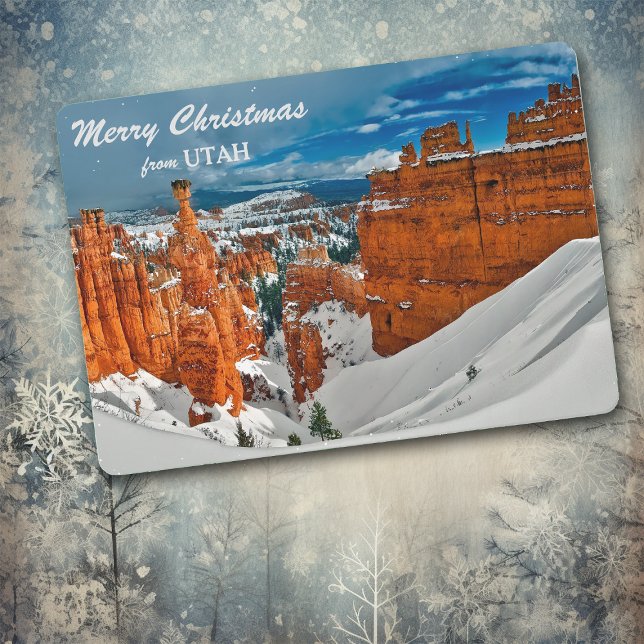 Bryce Canyon Utah Photo Template Christmas Card (Creator Uploaded)