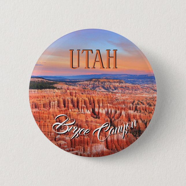 Bryce Canyon Utah round 6 Cm Round Badge (Front)