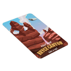 Bryce Canyon vintage travel poster Magnet
