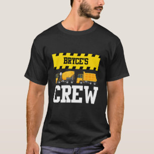 Bryce Construction Crew Custom Dumptruck Dump Truc T-Shirt