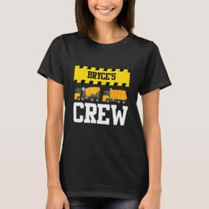 Bryce Construction Crew Custom Dumptruck Dump Truc T-Shirt