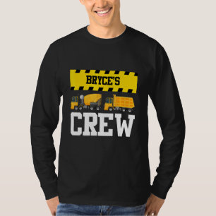 Bryce Construction Crew Custom Dumptruck Dump Truc T-Shirt