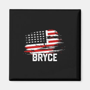 Bryce Usa Flag Personalised 4th Of July Bryce Magnet