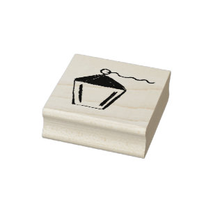 Bryn Mawr lantern hand-drawn Rubber Stamp