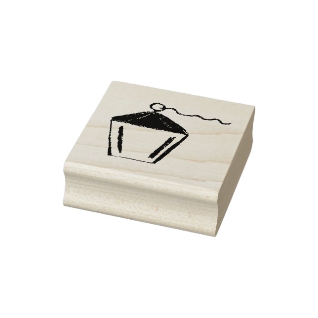 Bryn Mawr lantern hand-drawn Rubber Stamp (Stamp)