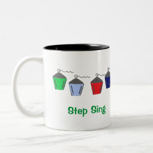 Bryn Mawr Lanterns Step Sing White Cotton Face Mas Two-Tone Coffee Mug