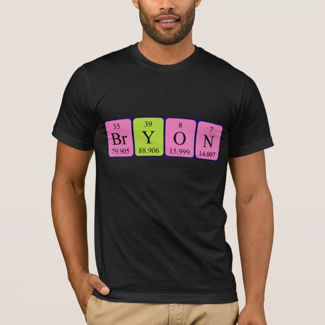 Bryon periodic table name shirt (Front)