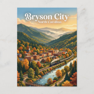 Bryson City, North Carolina Postcard