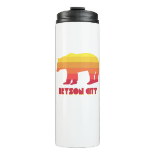 Bryson City North Carolina Rainbow Bear Thermal Tumbler
