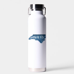 Bryson City North Carolina Wood Grain Water Bottle