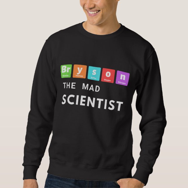 Bryson DeChambeau Mad Scientist Periodic Table Gol Sweatshirt (Front)