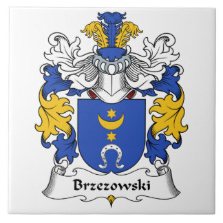 Brzezowski Family Crest Tile